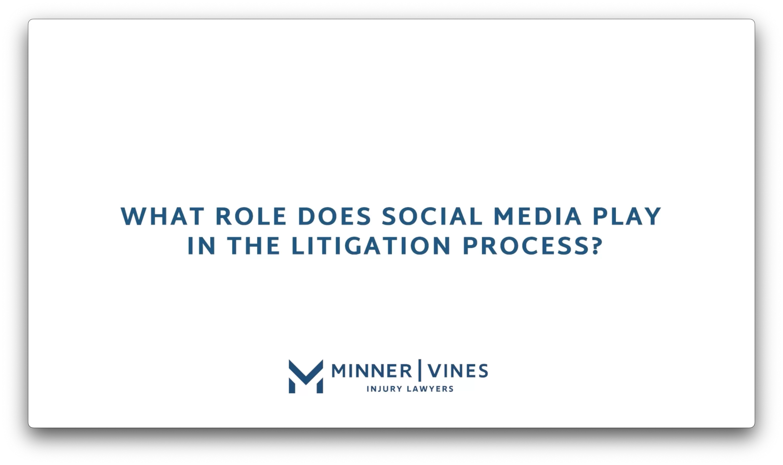 What role does social media play in the litigation process?