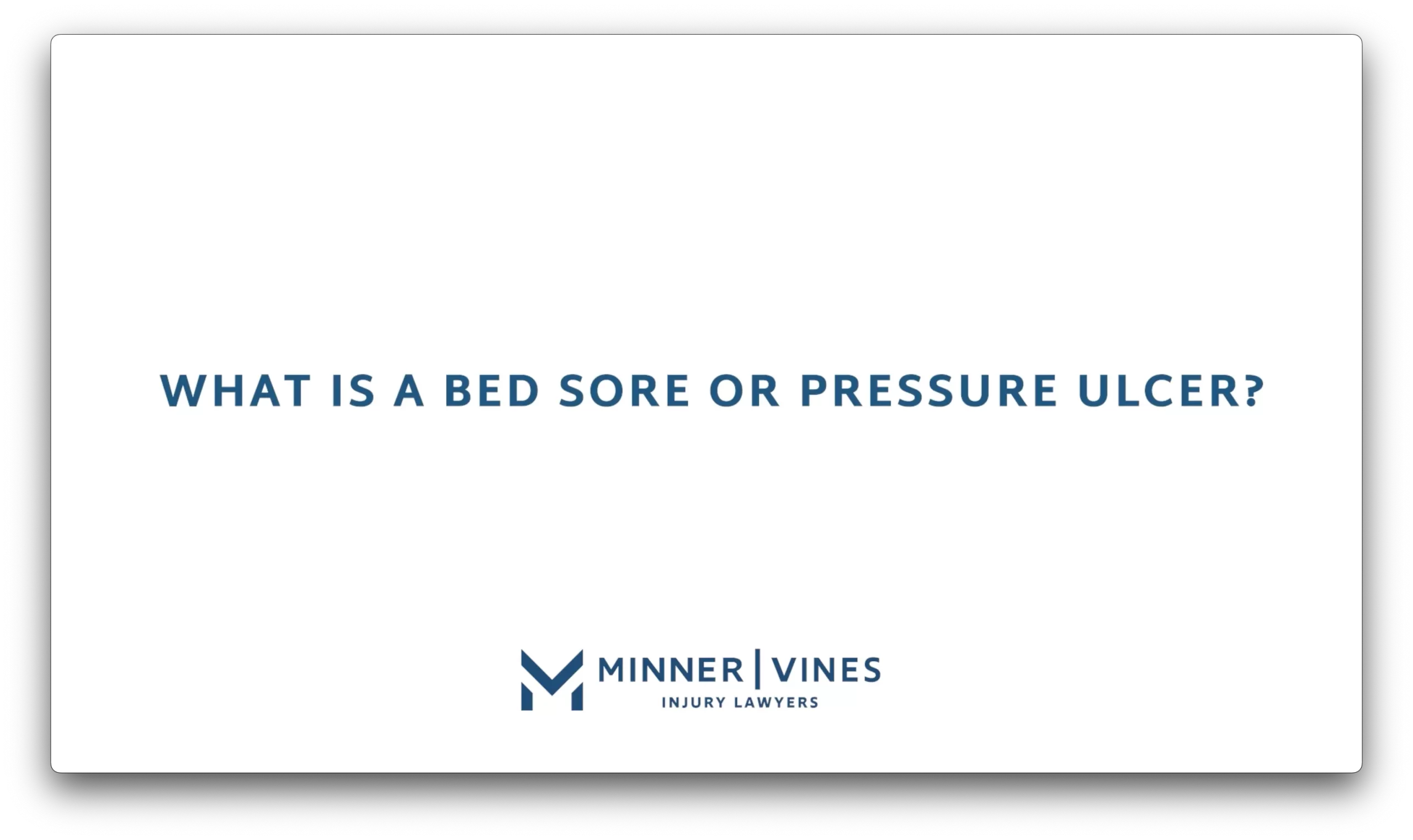 What is a bed sore or pressure ulcer?
